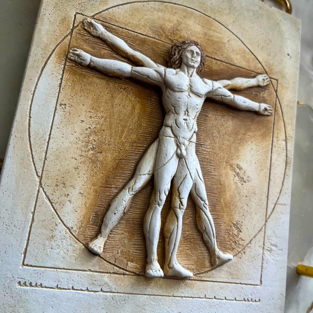 Leonardo da Vinci Vitruvian Man Frame (made in Greece)
